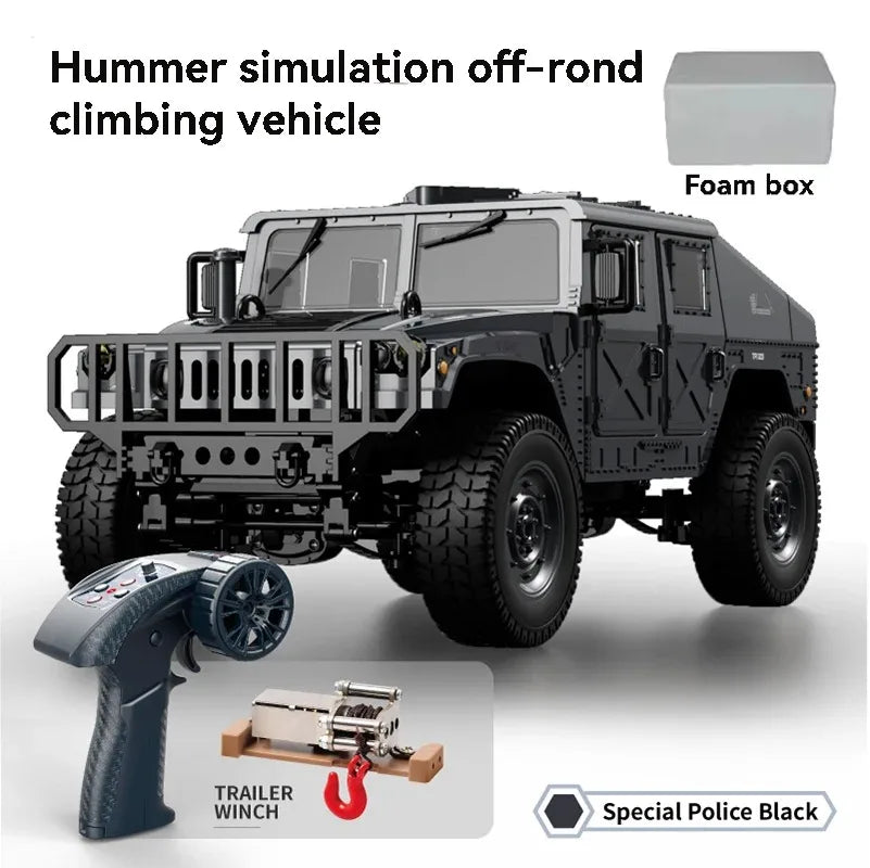 JJRC C8835 RC Car Simulation 4x4 All-terrain 2.4G Remote Control Car Off-road Climbing Electric Truck with LED Light RC Toy Gift