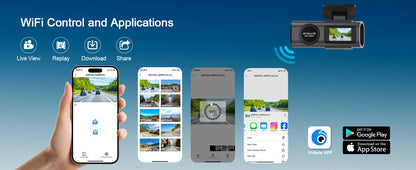 Dash Cam Cars 4K Front and Rear Camera Car Dvr WIFI GPS Car Camera for Vehicle Video Recorder Rear View Camera Parking Monitor