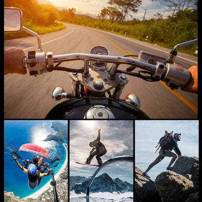 Anti Shake Shotgun Camera 4K 1080P Outdoor Hunting Camera Sport DV WiFi Motorcycle Bike Helmet Camera Action Cam With Flashlight