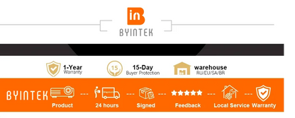 BYINTEK P70X Portable Mini Projector with Built-in Battery 4K Support 3D Wifi for Outdoor Movie Night Home Theater Projectors