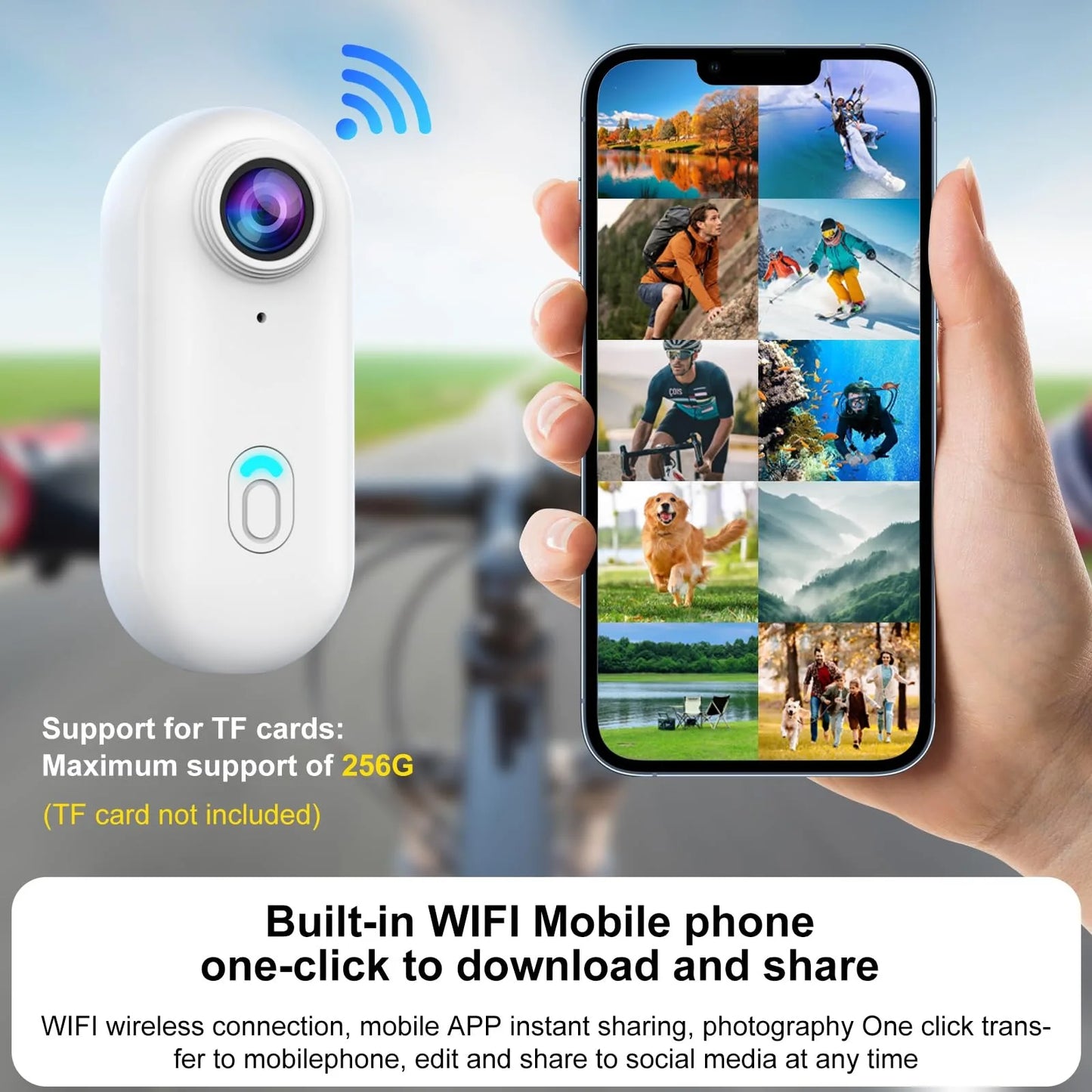 4K Outdoor Sports Camera In Helmet Motorcycle Bike Sport Mini Filming Bicycle Action 4K Professional Body Cam And Video Cameras