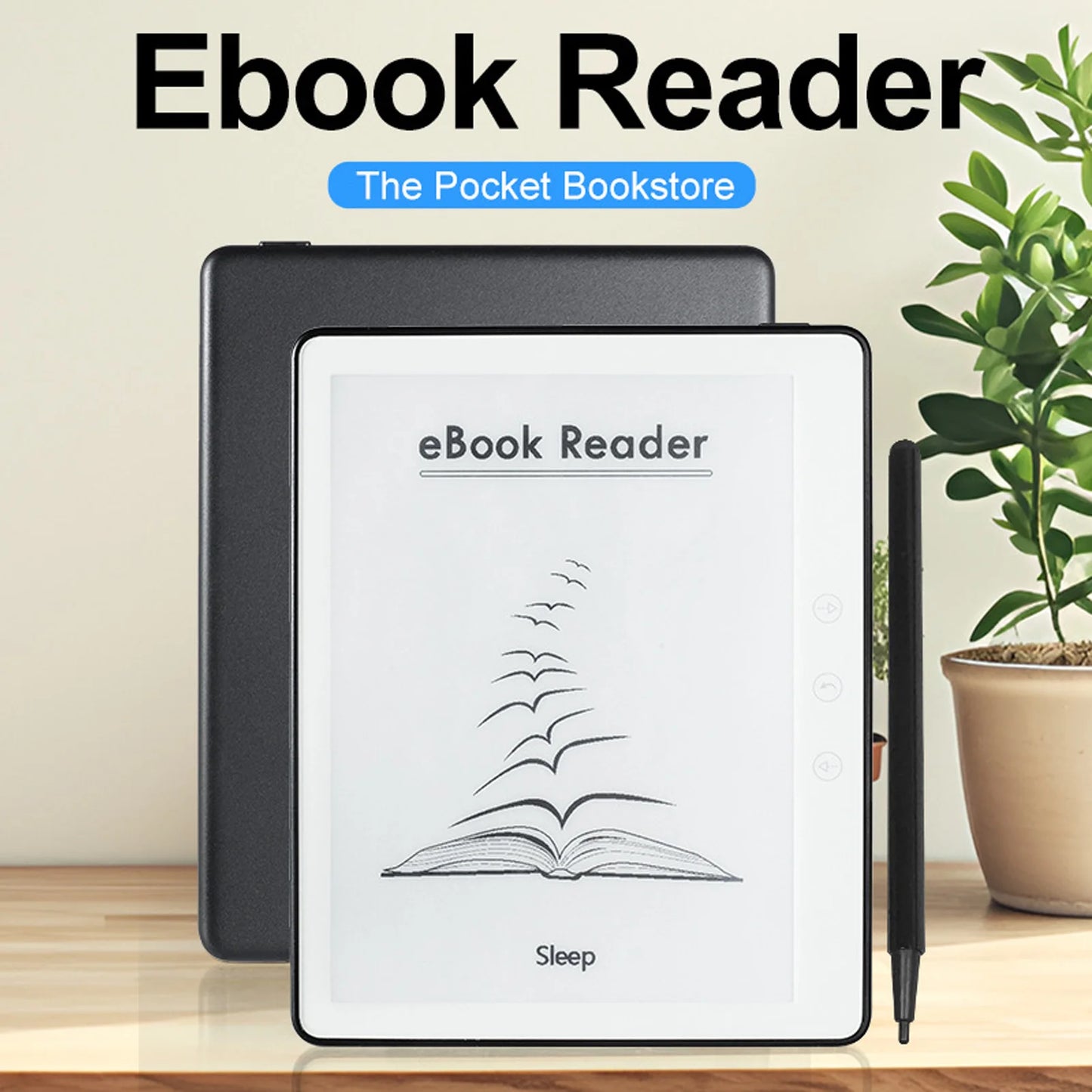 BK576 5.76 Inch  Open E Book Reader for Android 8.1 1GB 16GB Eye Friendly E Reader Digital Book Reader E Book Reader