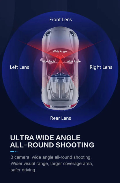 Dash Cam 4*1080P HD for Car DVR 4 Channal 360 Camera 24H Parking Monitor & GPS 5G WIFI Night Vision Auto Video Recorder 512G Max