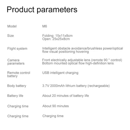 Xiaomi M6 RC Drone 8K Aerial HD Dual Camera 5G WIFI Intelligent Obstacle Avoidance With Screen GPS Ruturn Brushless Power Drone
