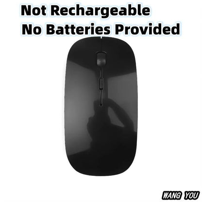 Wireless gaming mouse, quiet and magical, suitable for laptops and tablets, with battery powered and rechargeable versions