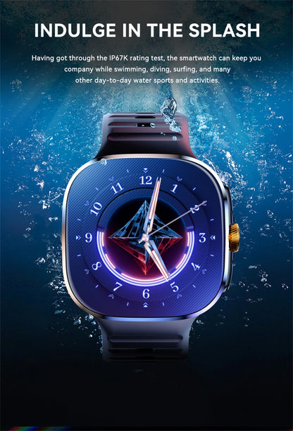 5G/4G Full Network Smart Watch 2.40 inch Big Screen HD Video Call 8GB+128GB RAM 2100mAh Google Play WIFI GPS Sim Card Smartwatch