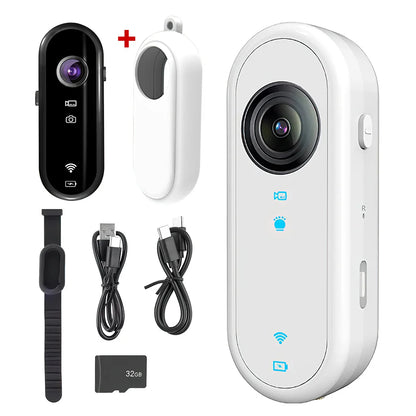 32GB 1080P Sport Action Camera WiFi Wireless Digital Video Recorder Mini Body Camera Wide Angle Camcorder Pet Collar Monitor Cam