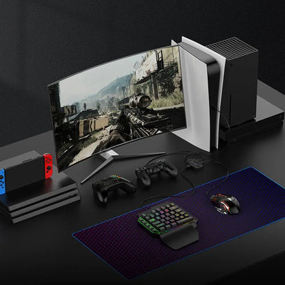 Gaming Keyboard And Mouses Combo With Converter Build In ForNintendo SwitchPS4 XboxConsoles
