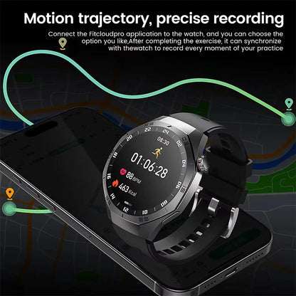 New GT5 Pro Sport Smart Watch Men HD AMOLED Screen GPS Motion Trajectory Heart Rate Bluetooth Call 1.52" NFC SmartWatch IP68+box