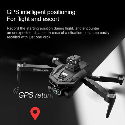 2025 V168 MAX GPS Drone Professional 8K Camera Aerial FPV Brush Avoiding Obstacle with Large Screen Remote Control Folding Dron