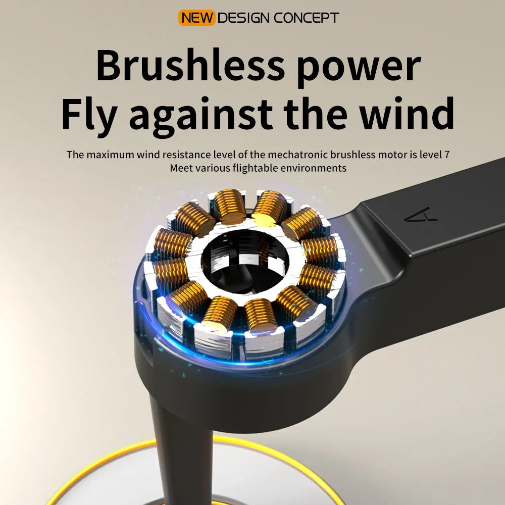 F204 New Original Upgrated RC Drone with 8k professional HD camera 5G WiFi Brushless laser barrier avoidance Folding quadcopter