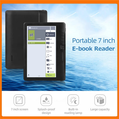 7inch BK7019 Portable Ebook Reader Colorful Screen Supports Memory Card E‑book E‑book Read E‑book Reader Digital Book Read