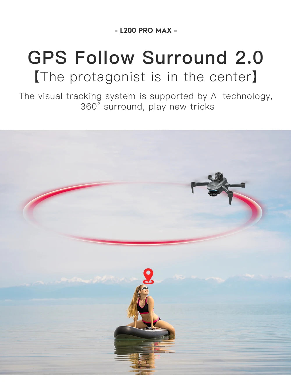 LYZRC L200 PRO MAX Camera Drone 4K Professional 2-Axis PTZ GPS Dron Brushless 360 Obstacle Avoidance 5G WIFI Foldable Quadcopter