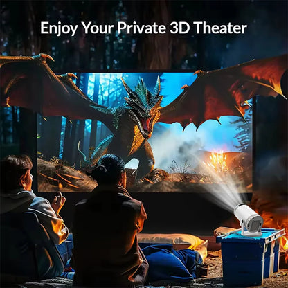 New Portable Projector 4K 1280*720P Android 11 Dual-band Wifi6 2.4G+5G 260ANSI BT5.0 1080P Home Cinema Outdoor Mini Projectors