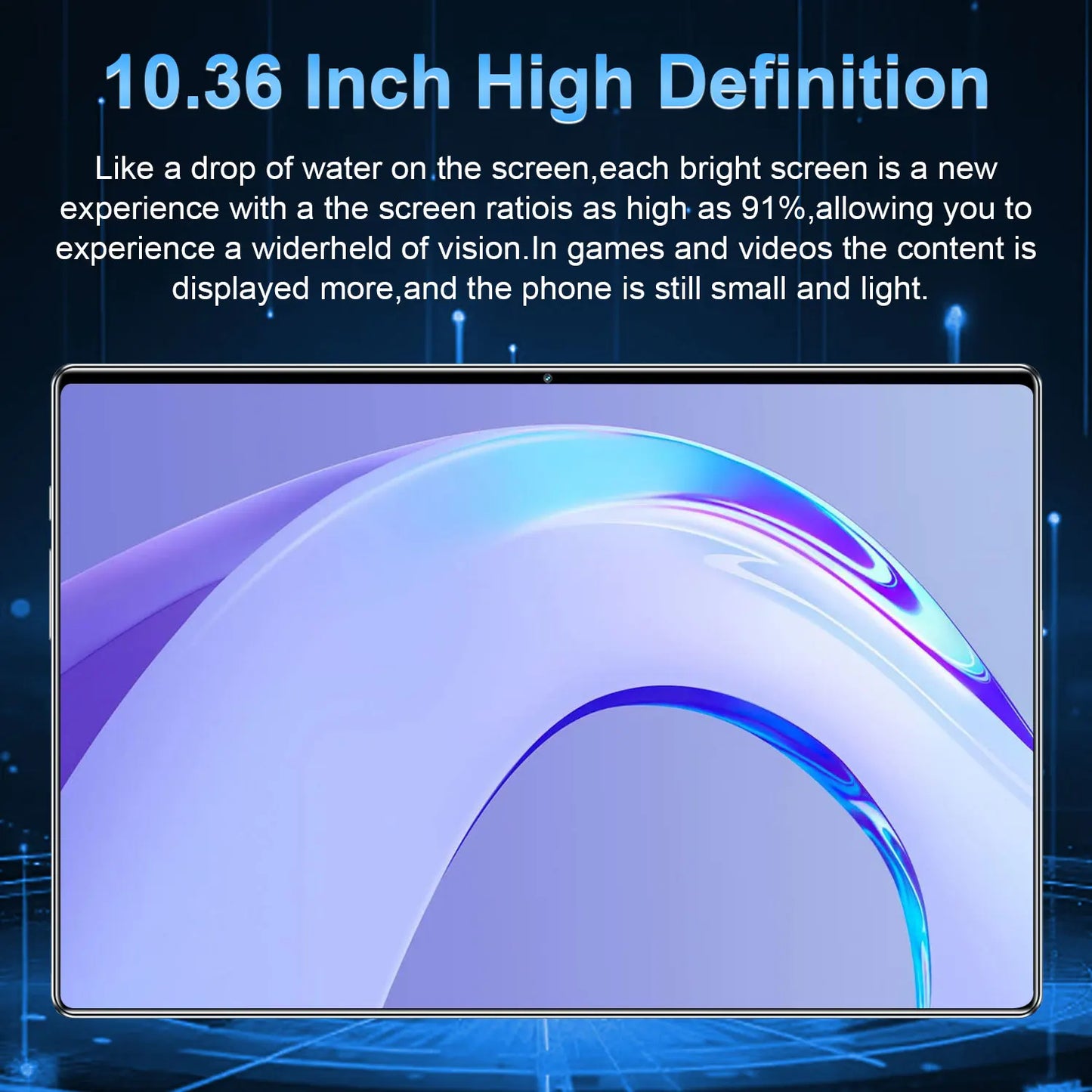 2025 Tablet Android 20000mAh 10.36 inch Global Version 22GB+2TB New Network 14 Core Android 13.0 Wifi Tablet