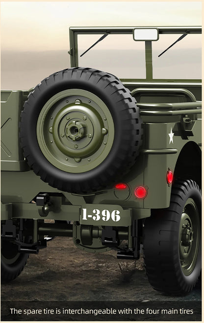 JJRC C8815 RC Car 1/10 WILLYS 1941 4WD RTR RC Crawler 2.4G Remote Control Car Off-road Climbing Military RC Truck Toys Gift