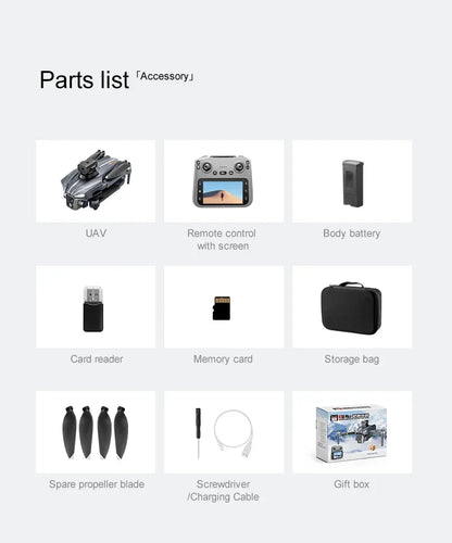 GPS MAX Drone with 8k professional HD camera 5G WiFi Brushless barrier avoidance Folding quadcopter