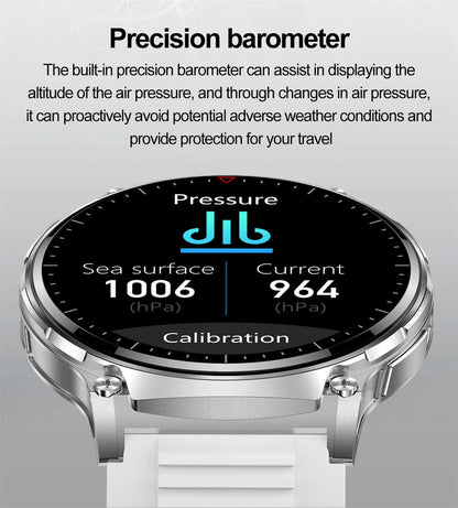 For Xiaomi New Smart Watch Men With LED Lights Outdoor GPS Motion Track Compass Waterproof Sports Watch Bluetooth Call 2024 New