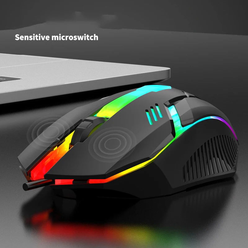 USB Wired Gaming Mouse 1200 DPI 3 Buttons Silent Mause Backlit Professional Gamer Mice Ergonomic Computer Mouse For PC Laptop