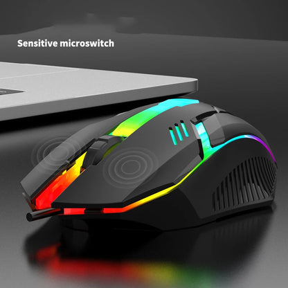 USB Wired Gaming Mouse 1200 DPI 3 Buttons Silent Mause Backlit Professional Gamer Mice Ergonomic Computer Mouse For PC Laptop