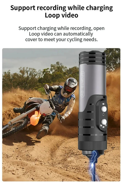 4K Mini Sport DV Action Sport Camera Flashlight Helmet Full HD 1080P Video Ideal Bodycam for Bike, Cycle, Motorcycle Camcorder