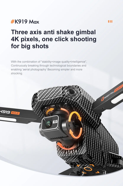 New K918 Drone GPS 8K Professional HD 360° Dual Cameras 5G WIFI Brushless Motors Obstacle Avoidance Foldable Quadcopter