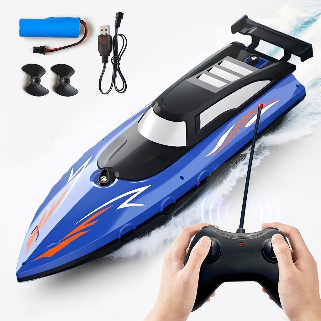 High Speed Remote Control Boat | Dual Motor Waterproof - Boy Toys