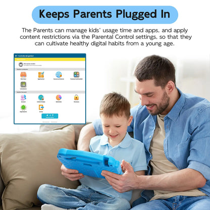 ANRY Kids Tablet 10.1inch Tablet Android 15 8GB(4+4 Expand) RAM 64GB ROM with Octa-Core 5000mAh Tablette 2025 Children's Gifts