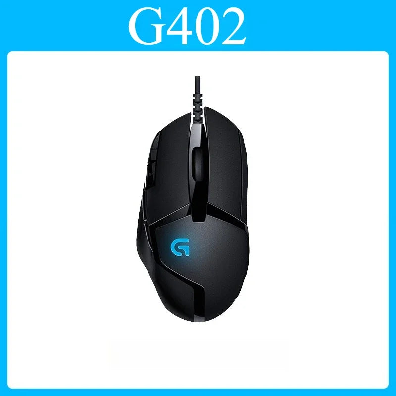 Logitech G402 Gaming Mouse with Adaptive Technology Ergonomic Contoured Shape for Casual And Professional Esports