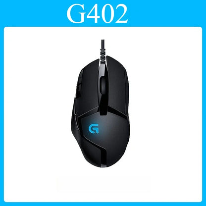 Logitech G402 Gaming Mouse with Adaptive Technology Ergonomic Contoured Shape for Casual And Professional Esports