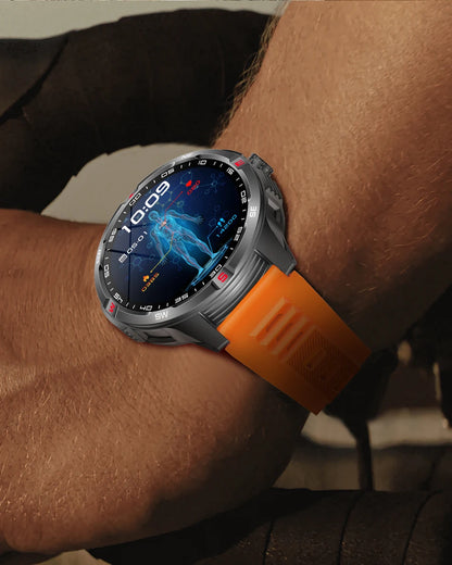 GPS Outdoor 1000mAh Battery Smartwatches Men 100+ Sports Mode Compass Heart Rate 3ATM Waterproof Bluetooth Call Smart Watch