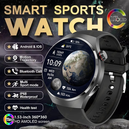 2025 New Fashion Ladies Smart Watch Full Screen Touch Health Monitoring Waterproof Blue Call Smartwatches Android IOS