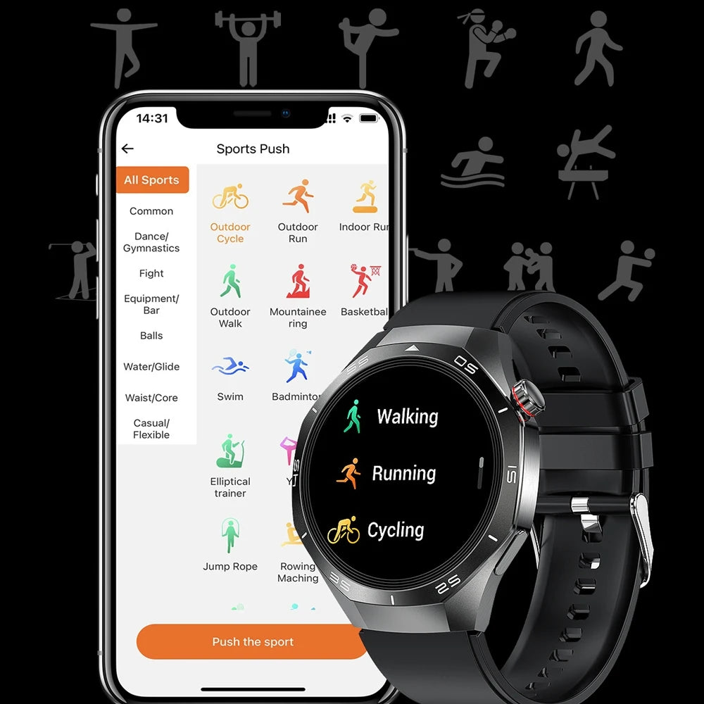 2025 Brand New Watch 5 Smartwatch Real AMOLED HD Screen 360*360 Heart Rate Bluetooth Call Waterproof Men Smart Watch Android IOS