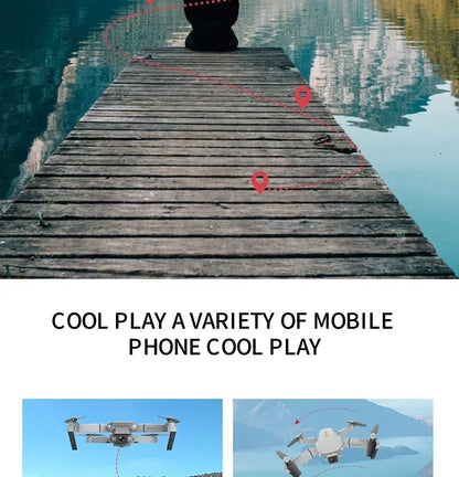 E88Pro Profesional HD Dual Camera Drone with Wide-Angle Head Remote Quadcopter Airplane Toy Helicopter