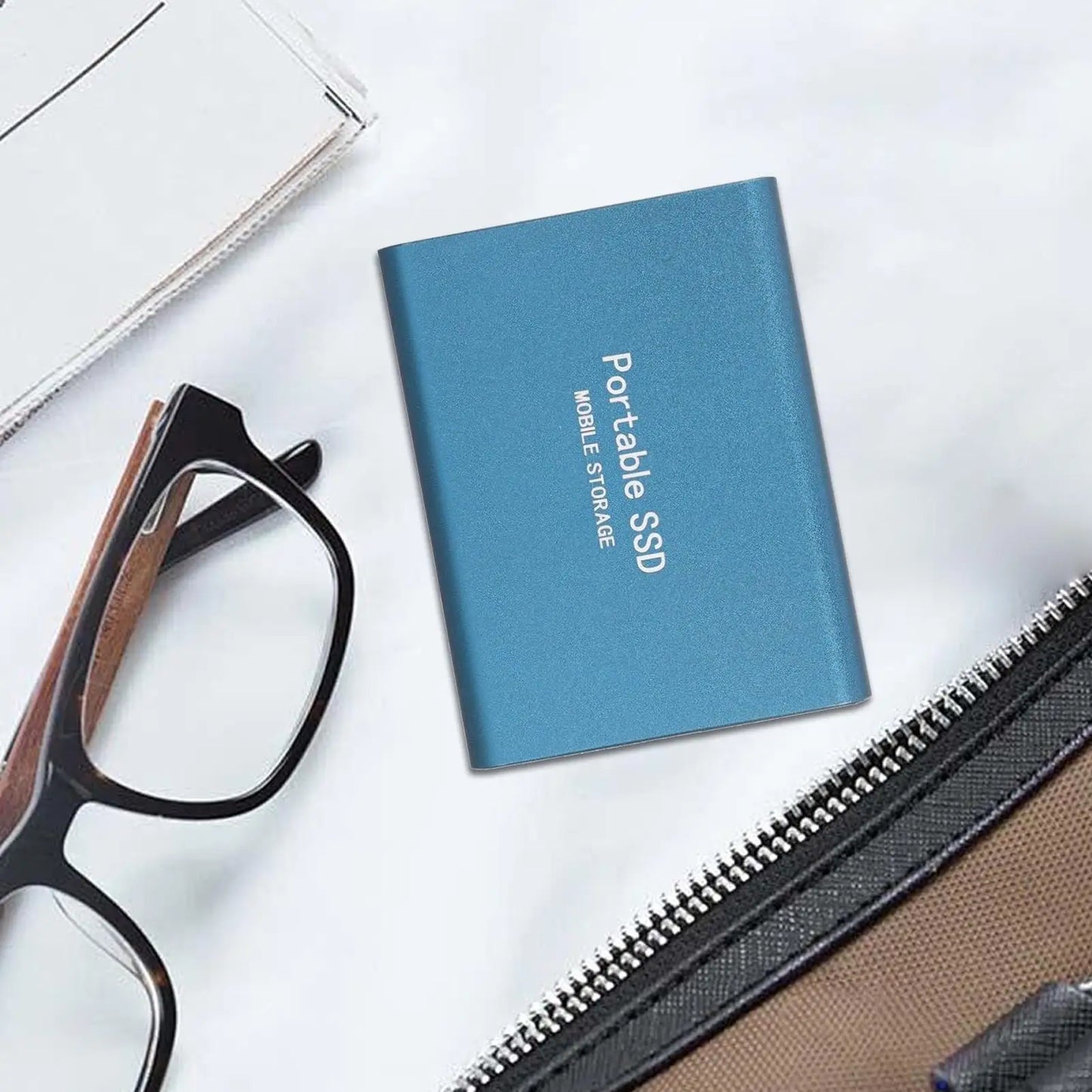 500GB Portable SSD High Speed External Hard Drive Portable Hard Drive Lightweight Design Mass Solid Drive for Phone Laptop