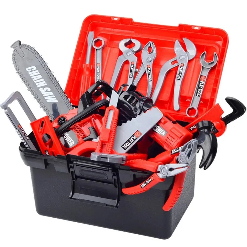 Large Size Children Electronic Chainsaw Kids Play Tools Pretend Play Tool Kits Electric Saw Children Simulated Play House Toy