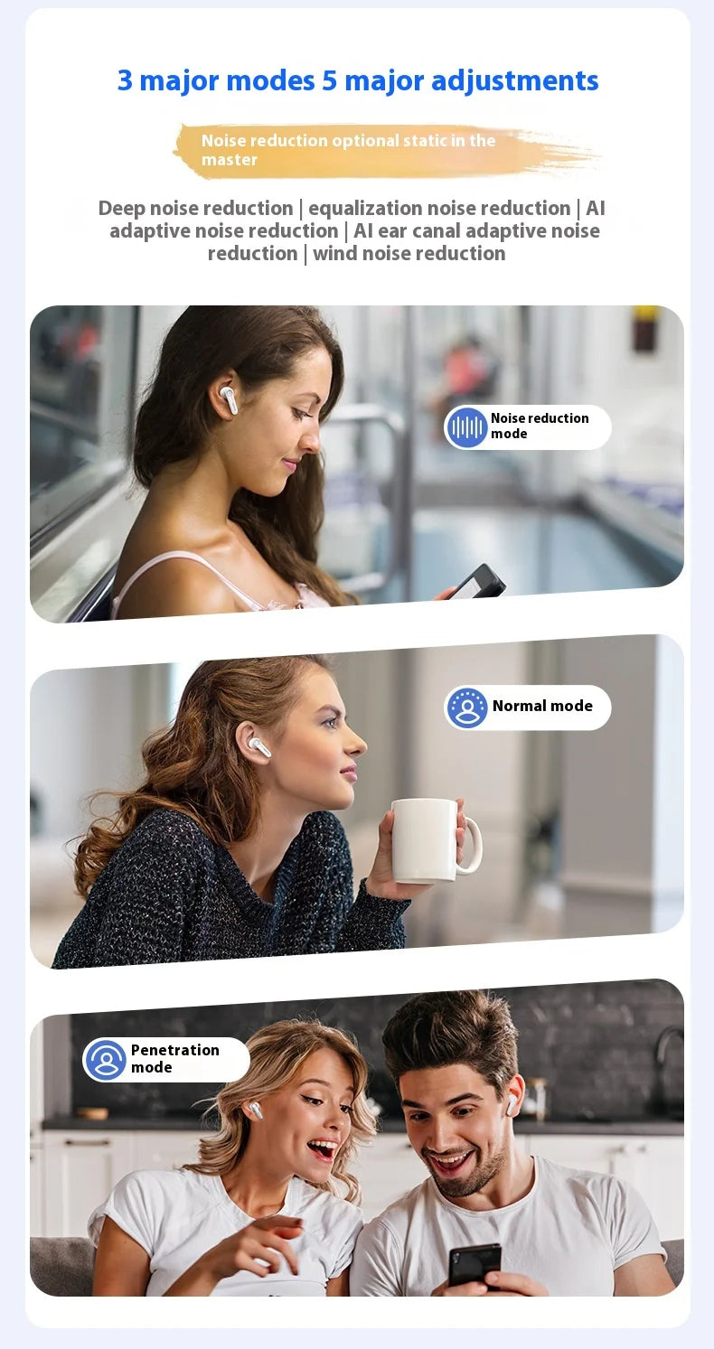 EarFun Air Pro 4 Wireless Earphone Active Noise Reduction HI-FI Bluetooth5.4 Earphones E-sports IPX5 Waterproof PC Gamer Earbuds