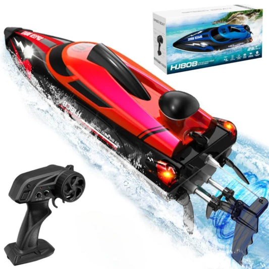 2.4GHz RC Speed Boat 22+MPH Fast Remote Control Racing Jet Boat Waterproof for Adults Kids Pool Lake