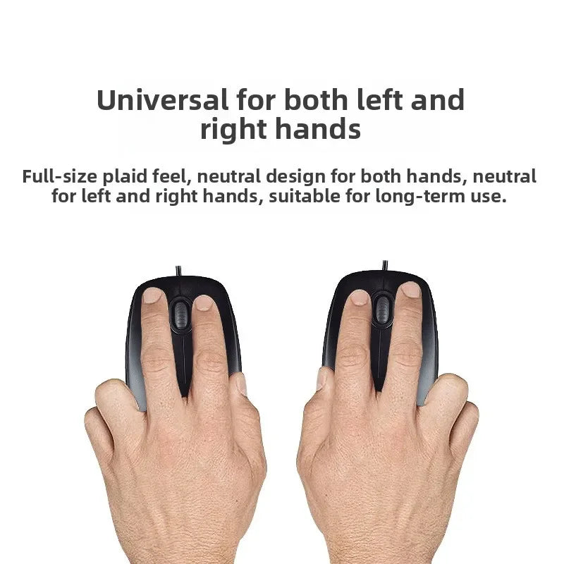 Logitech M100 Wired Mouse Ergonomic Design Comfortable Grip General Purpose for Home Business Office Everyday Use