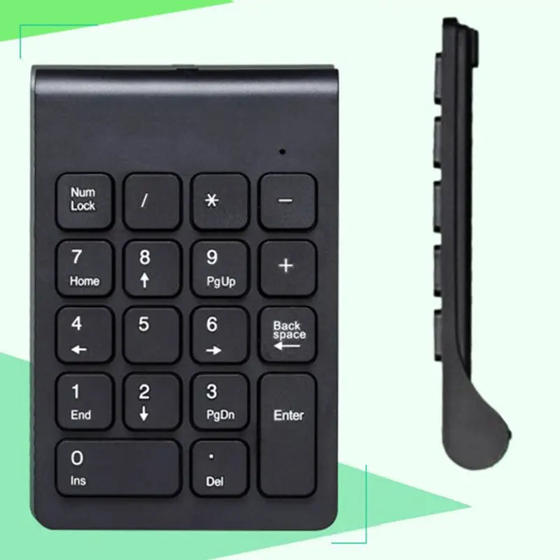 Wireless Digital Keyboard for Accounting Teller Laptop Notebook Tablets 18 Keys