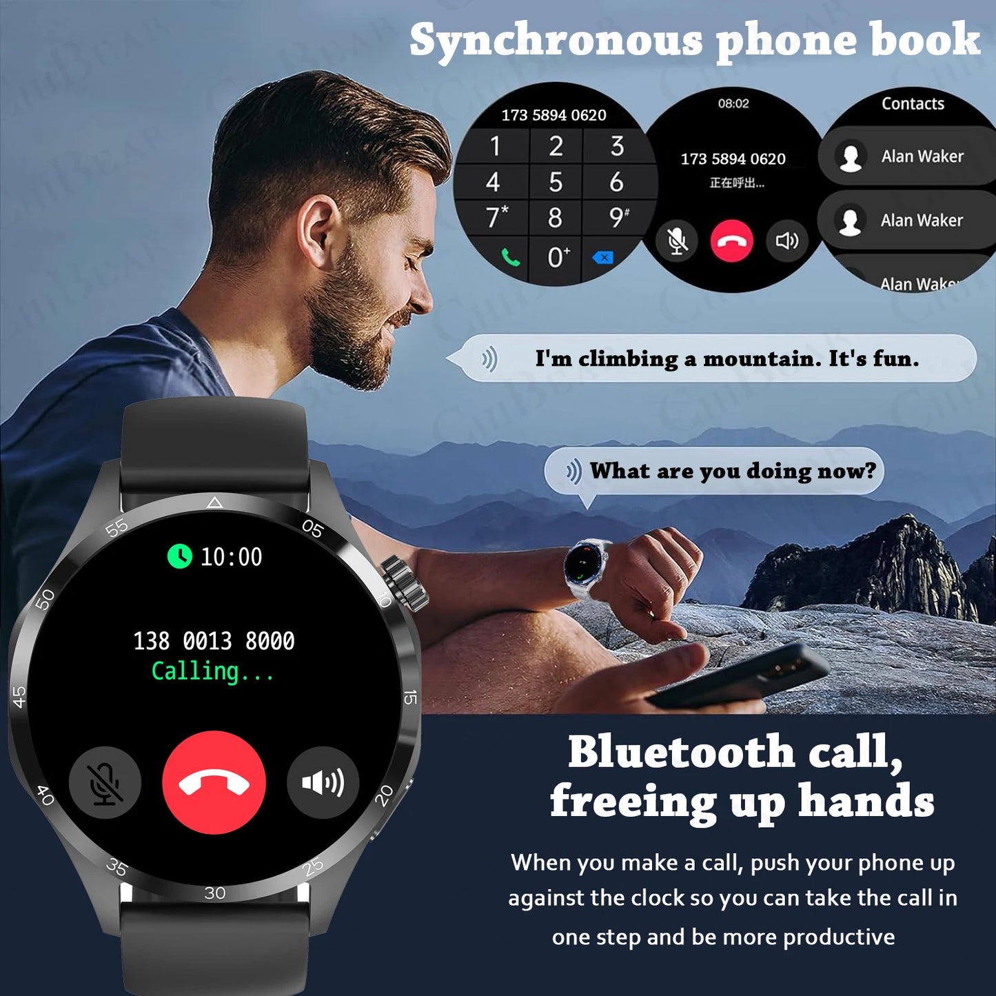 For Huawei Watch GT5 PRO  Bluetooth Call Smart Watch Men Outdoor GPS Fitness Health Monitoring Watch 2025 New Smartwatch