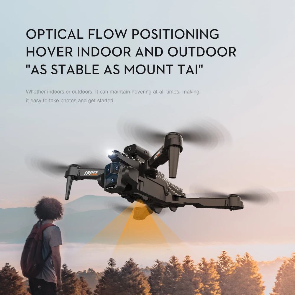 K10 MAX Drone Carbon Fibre Professional 8K HD Three Camera Obstacle Avoid Aerial Photography Optical Flow Brushless Quadrotor