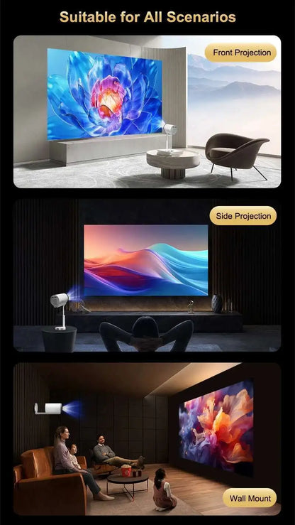 Touyinger X9 Pro Mini Portable Projector 4K Beamer full hd Android 13 Video Led projector  for Movies 3D Beam Home Theater