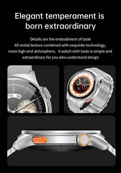 Men's Bluetooth Call Smart Watch GPS Sports NFC Health Monitoring Weather Data Waterproof Smartwatch 2025 New