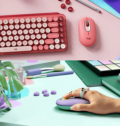 Logitech M350 POP MOUSE Wireless Bluetooth Mouse Girls Small Cute Computer iPad Office Home Notebook