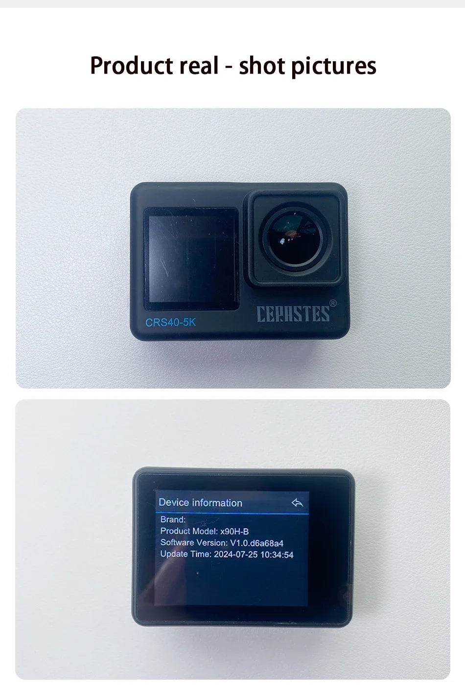 CERASTES Action Camera 5K 4K 60FPS WiFi Anti-shake Dual Screen 170° Wide Angle 30m Waterproof Sport Camera with Remote Control