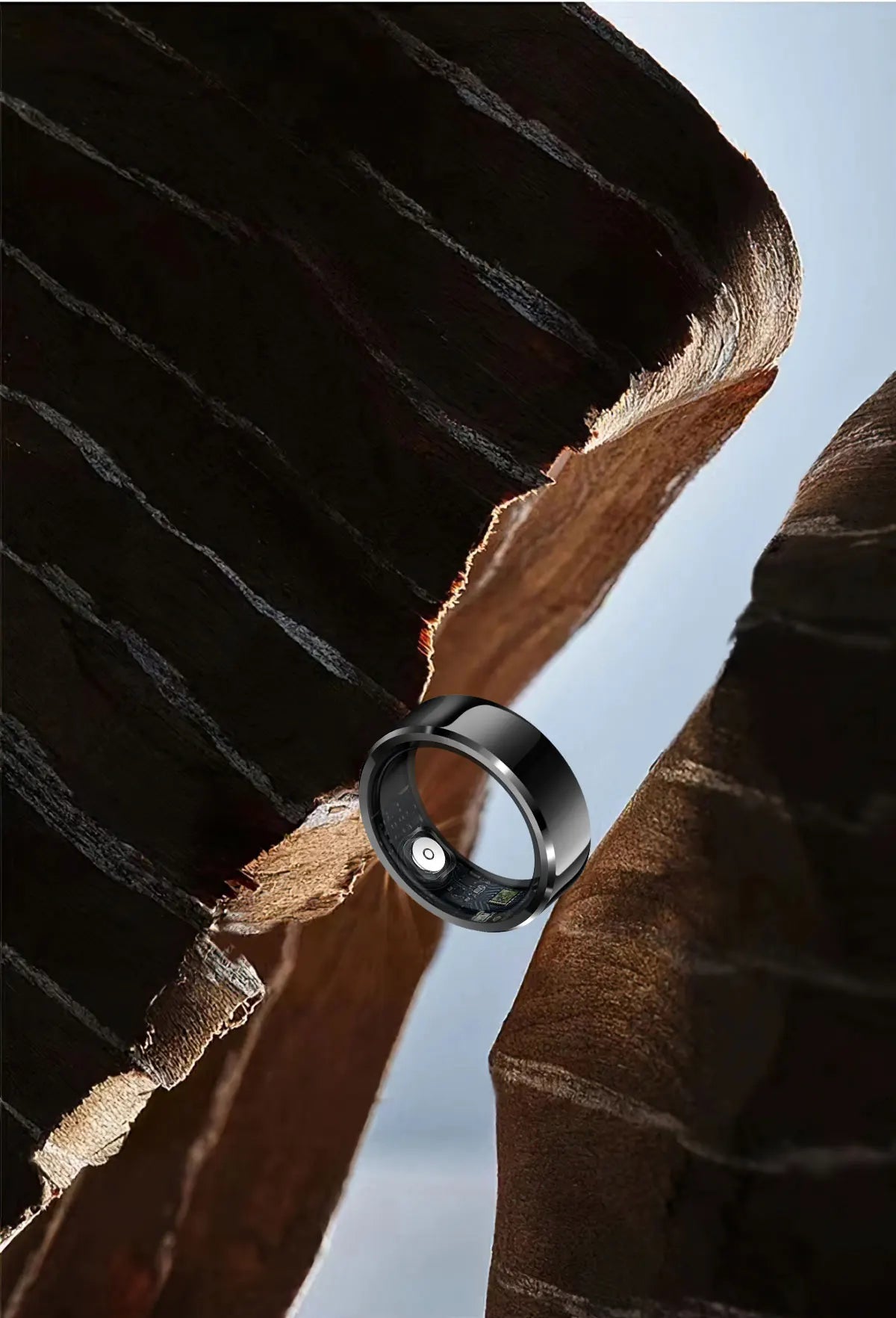 Couple Xiaomi Smart Ring, Bluetooth Sync,Sleep&Heart Rate Tracker, 5ATM Waterproof, Compatible iOS/Android, Men&Women Smart Ring