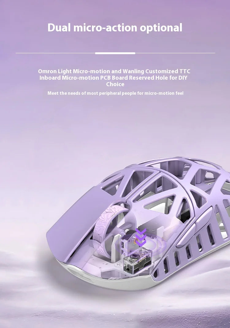 New WLMouse BEAST X MINI Pro Mouse Dual Mode Wireless Mouse Custom PAW3950 8000Hz Magnesium Alloy Gaming Mice FPS PC Accessories