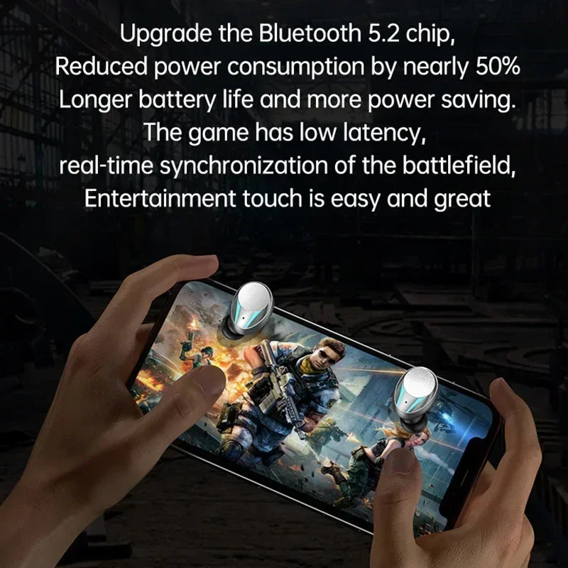 M41 Bluetooth Earphones Wireless Headphones Smart Touch Wireless Headset LED Display Stereo Sound Earbuds for Smartphones