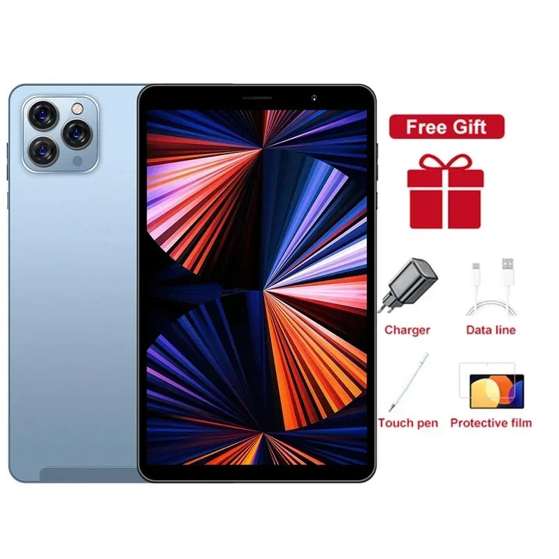 2025 Pad Tab 14 8 inch Android 12 16GB Ram 1TB Rom Dual SIM 10 Core Dimensity 9000 WPS GPS Bluetooth 10000mAh Original Tablet